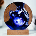 Astronauts Cosmic Vortex Circular Resin Lamp