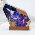 Spaceship & Astronauts Galactic Rift Resin Lamp