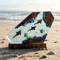 Orca Killer Whale & Sea Turtle Ocean Resin Night Light