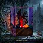 Spooky Zombie Hand & Pumpkin Halloween Resin Lamp