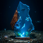 Shark Manta Ray & Sea Turtle Ocean Resin Lamp