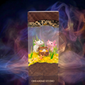 Cute Axolotl Treasure Chest Underwater Resin Lamp