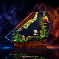 Giant Panda & Bamboo Forest Zen Resin Lamp