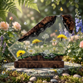 Blooming Wildflower Botanical Garden Resin Lamp