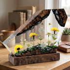 Blooming Wildflower Botanical Garden Resin Lamp